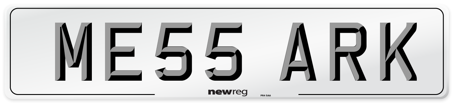 ME55 ARK Number Plate from New Reg